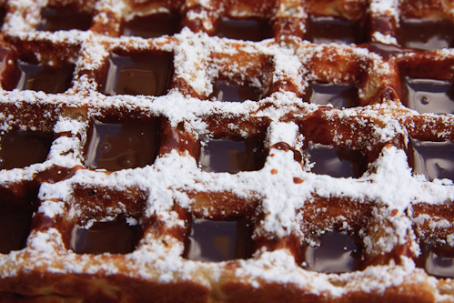 Chocolate covered waffle